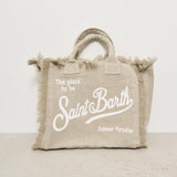 Borsa donna Vanity in lino beige VANITYLINEN 00275H MC2 SAINT BARTH 