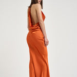 Abito donna lungo arancione 16115 ORANGE ACTUALEE 