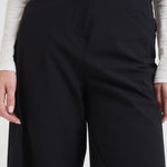 Pantalone donna a palazzo nero W25701 10 RRD 