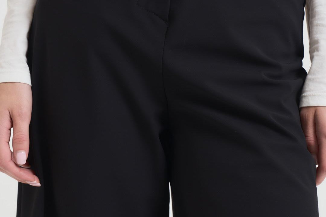 Pantalone donna a palazzo nero W25701 10 RRD 