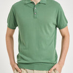 Polo uomo in maglia verde acqua M060526 1310 ACCADEMIE TESSILI 