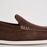 Mocassino uomo in suede marrone 803P09766 001 RALPH LAUREN 