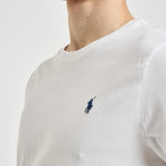 T-shirt uomo girocollo bianca con logo 710680785 003 RALPH LAUREN 
