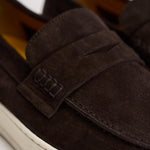 Mocassino uomo in suede marrone scuro 3546 VISONEM23 DOUCAL'S 