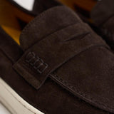 Mocassino uomo in suede marrone scuro 3546 VISONEM23 DOUCAL'S 