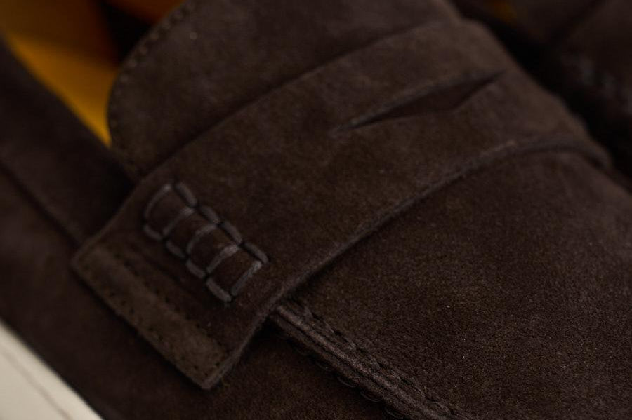 Mocassino uomo in suede marrone scuro 3546 VISONEM23 DOUCAL'S 