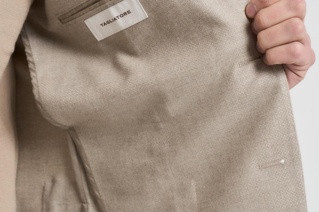 Giacca uomo monopetto in lana beige 1SMC22K C90041A1128 TAGLIATORE 