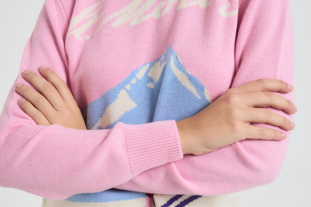 Maglia donna girocollo rosa NEWQUEEN STMRTZSK23 MC2 SAINT BARTH 