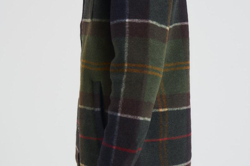 Giacca uomo tartan verde e blu MOSS0400 TN11 BARBOUR 