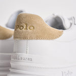 Sneakers uomo Heritage Court II bianca e beige 809940762 001 RALPH LAUREN 