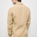 Camicia uomo beige X66TNW US5 ACCADEMIE TESSILI 