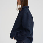 Camicia over in denim donna AZ01V86 BLU NINE IN THE MORNING 