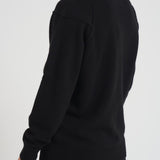 Felpa uomo girocollo in misto lana nera KN707A 110149A999 CP COMPANY 
