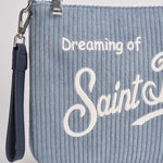 Pochette donna Parisienne Corduroy a coste celeste PARISIENNE COURD36 MC2 SAINT BARTH 