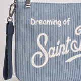 Pochette donna Parisienne Corduroy a coste celeste PARISIENNE COURD36 MC2 SAINT BARTH 