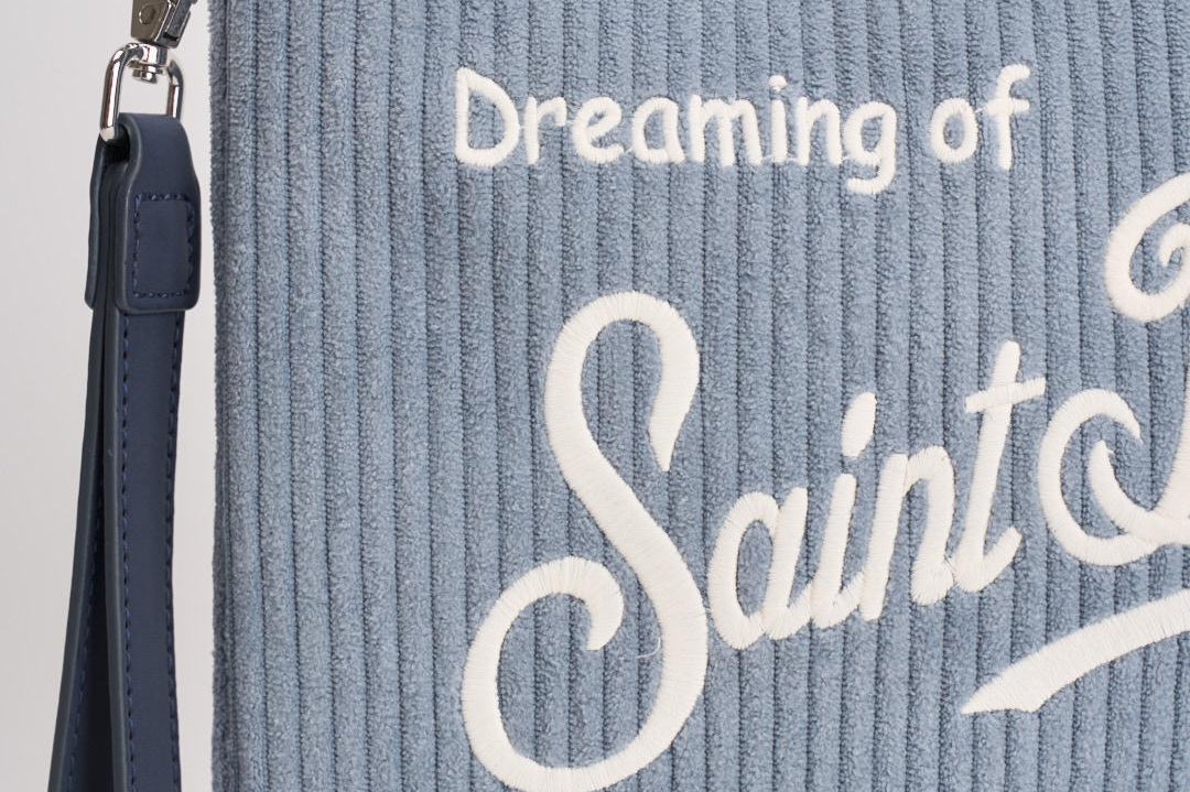 Pochette donna Parisienne Corduroy a coste celeste PARISIENNE COURD36 MC2 SAINT BARTH 