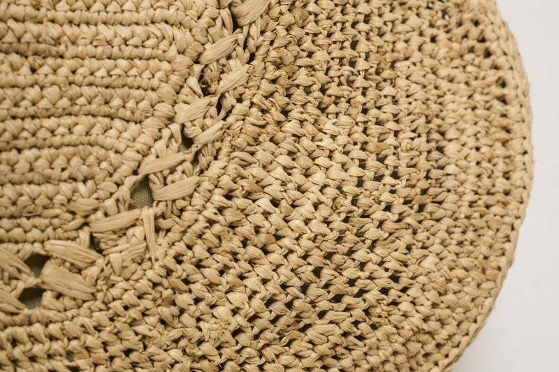 Borsa donna Meva in rafia chiara MEVA TEA IBELIV 