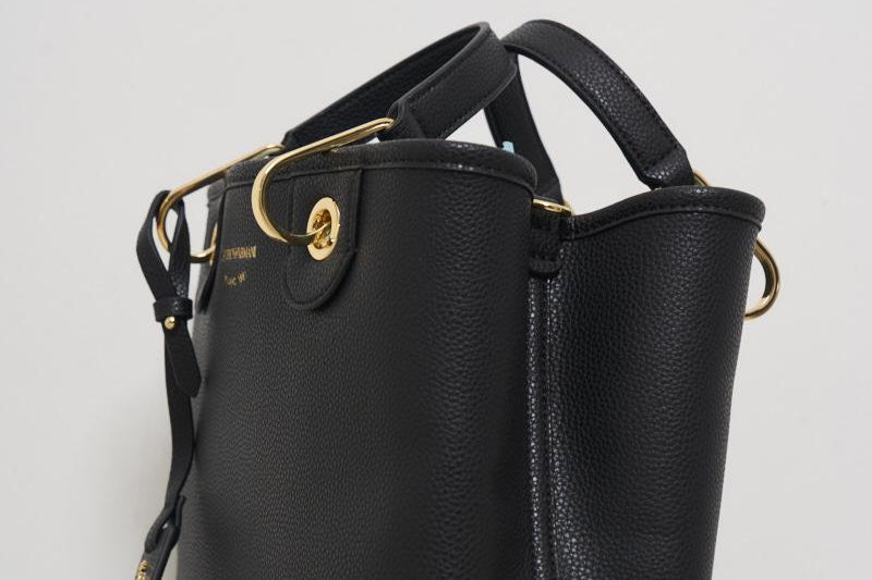 Borsa a mano donna in pelle nera EW000361 AF12103MC032 EMPORIO ARMANI 