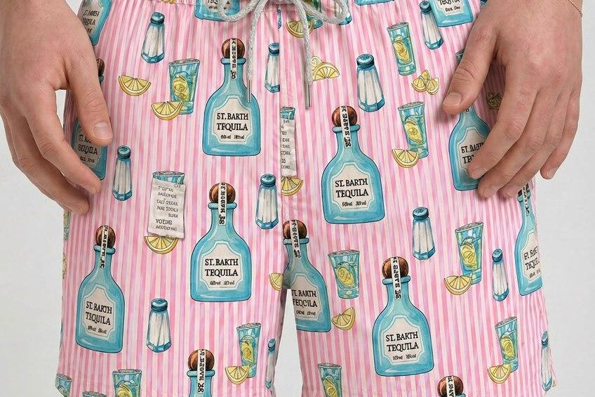Costume uomo Tequila rosa DONTEQUILASTRIPES 21 MC2 SAINT BARTH 