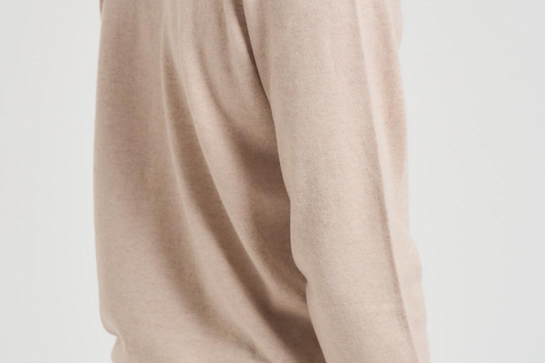 Maglia uomo girocollo beige DC918022 MIELE DELLA CIANA CASHMERE 