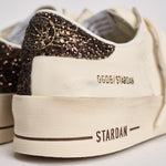 Sneakers donna Stardan bianca e strass GWF00128 F00793910318 GOLDEN GOOSE 