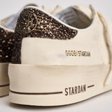 Sneakers donna Stardan bianca e strass GWF00128 F00793910318 GOLDEN GOOSE 