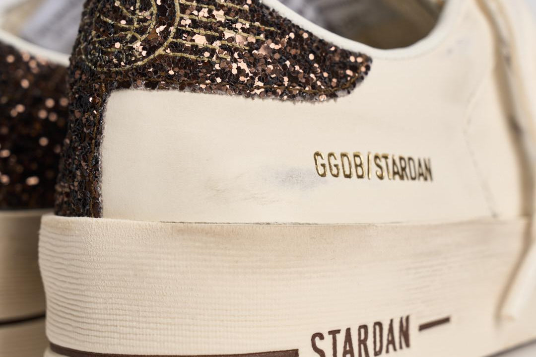 Sneakers donna Stardan bianca e strass GWF00128 F00793910318 GOLDEN GOOSE 