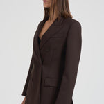 Giacca donna doppiopetto Liliuxy marrone D420436 LILIUXY086MORO P.a.r.o.s.h. 