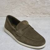 Mocassino uomo Portsmouth verde PORTSMOUTH MILITARY CHURCH'S 