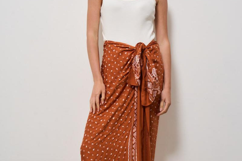 Gonna donna lunga Allegria arancione 105080 A2FLLZ3 PINKO 