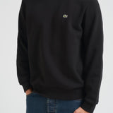 Felpa uomo girocollo in pile nera SH9608 031 LACOSTE 