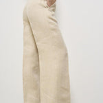 Pantalone donna in lino beige D232290 BETULLA004 P.a.r.o.s.h. 