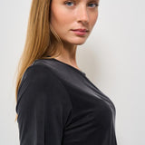 T-shirt donna girocollo nera 25709 10 RRD 
