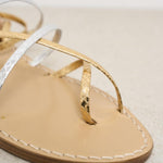 Sandali donna oro e argento W65  EMANUELA CARUSO CAPRI 