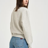 Felpa donna girocollo grigio chiaro SWPW 001M AUTRY 