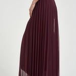 Gonna lunga donna lunga plissé bordeaux 14887 2503 FORTE FORTE 