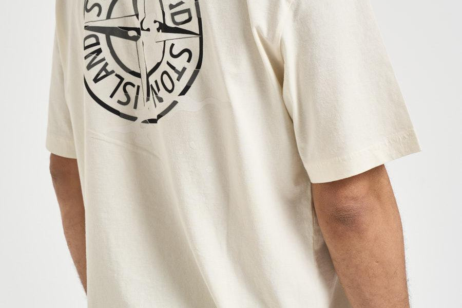 T-shirt uomo con stampa bianca 2100001 S0E14V0093 STONE ISLAND 