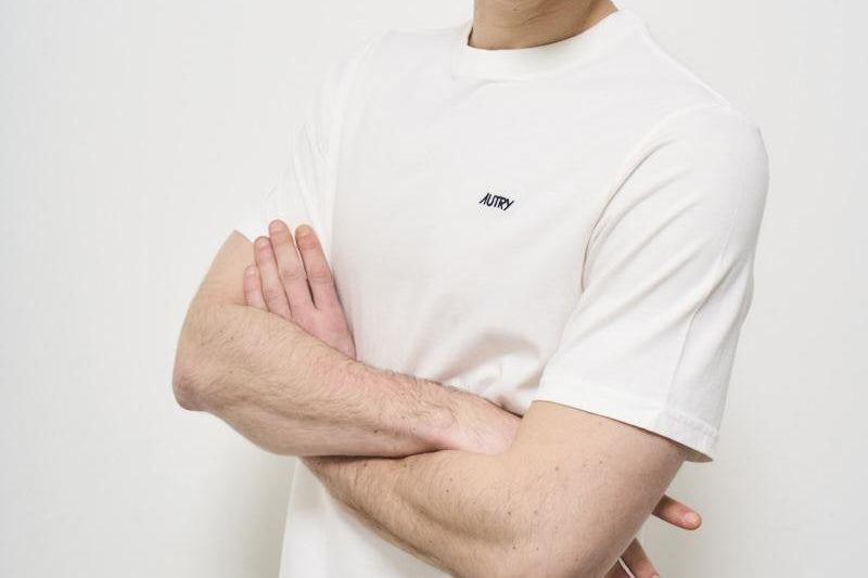 T-shirt girocollo bianco TSPM A7CW AUTRY 