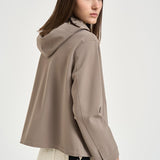 Giacca donna corta impermeabile tortora GI311D 134552600 HERNO 