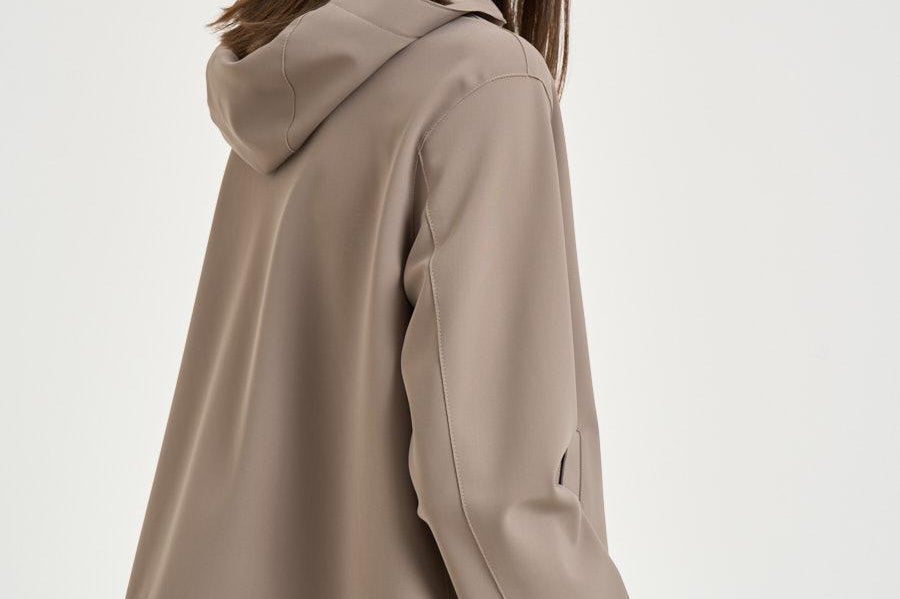 Giacca donna corta impermeabile tortora GI311D 134552600 HERNO 