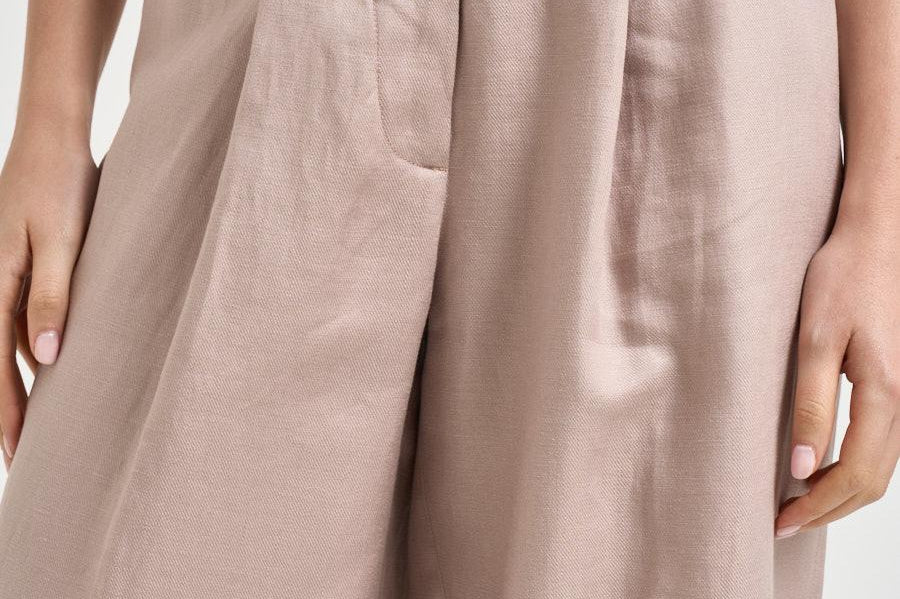 Pantalone donna Rubino con pinces rosa antico RU35 ANTICO NINE IN THE MORNING 