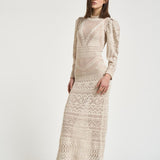 Abito donna Dione crochet ecru RO1026FA D1L08I90BE ISABEL MARANT 