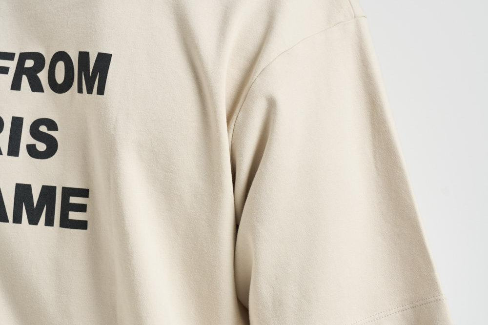 T-shirt uomo girocollo beige TS203 CO002MT DROLE DE MONSIEUR 