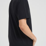 T-shirt uomo girocollo nera con ricamo ARNOTTWM BOL00EMB MC2 SAINT BARTH 