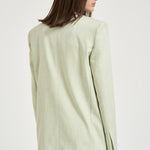 Giacca donna monopetto verde pastello 106529A2W6 FAITHS79 PINKO 