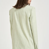 Giacca donna monopetto verde pastello 106529A2W6 FAITHS79 PINKO 