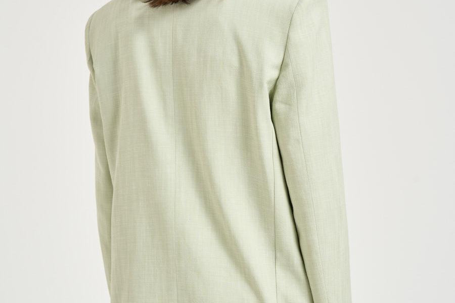 Giacca donna monopetto verde pastello 106529A2W6 FAITHS79 PINKO 