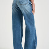 Jeans donna wide leg in denim blu 101733A323 WANDAPJO PINKO 