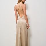 Abito donna lungo Lindsey beige 625SS6610S DARKSAND DANAME 
