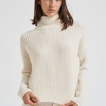 Dolcevita donna a costine Julina panna 2025373 CREAM LISA YANG 